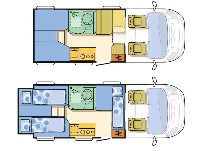 Adria compact SLS plus - tloris | Foto: 