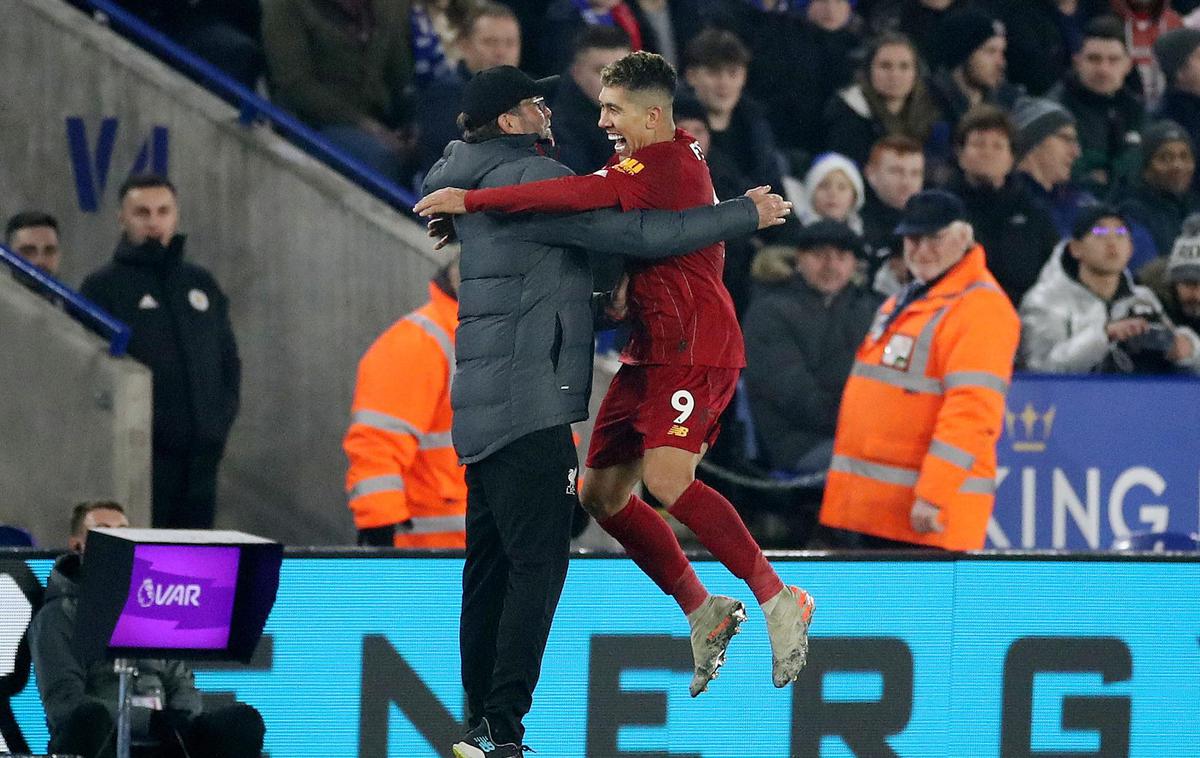 Liverpool, Roberto Firmino, Jürgen Klopp | Roberto Firmino se je dvakrat vpisal med strelce. | Foto Reuters