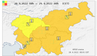 Arso: Čez dan bodo velike toplotne obremenitve