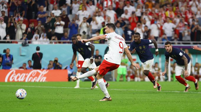 Robert Lewandowski se je od prvenstva poslovil s svojim drugim zadetkom. | Foto: Reuters