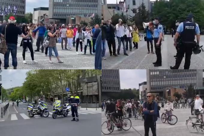 Dogajanje na Trgu republike v Ljubljani | Foto: Matic Tomšič / Posnetek zaslona