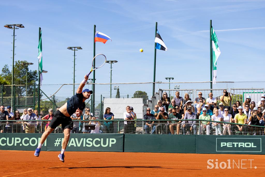 Davisov pokal Kavčič Bedene zadnja tekma