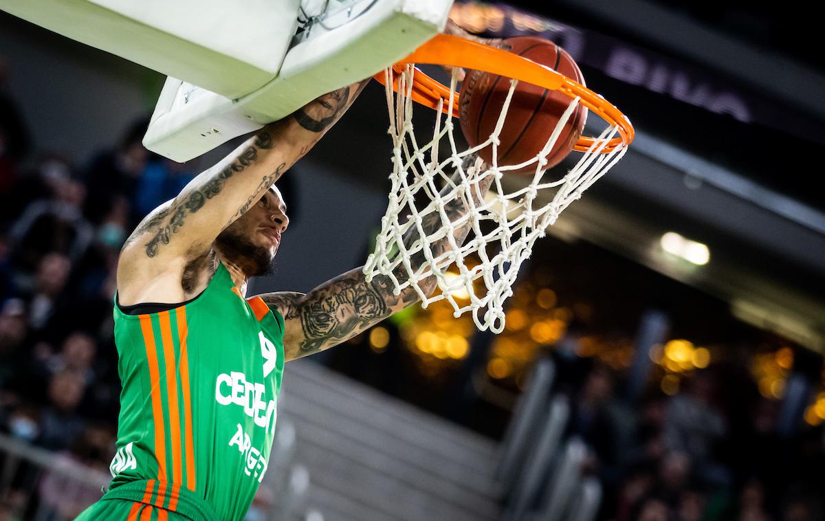 KK Cedevita Olimpija Umana Reyer Venezia Eurocup | Zach August je bil z 20 točkami prvi strelec Cedevite Olimpije. | Foto Vid Ponikvar/Sportida