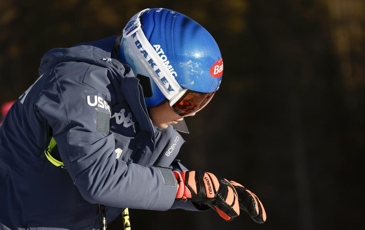 Mikaela Shiffrin | Mikaela Shiffrin bi se lahko po hudem padcu na smuku v Cortini d'Ampezzo prejšnji petek vrnila v tekmovalne arene naslednji konec tedna v Andori. | Foto Guliverimage