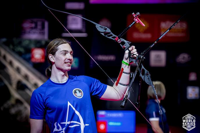 Oskar Zavasnik | Oskar Zavasnik je zmagal na lokostrelskem turnirju v Nimesu. | Foto World Archery (Indoor World Series)