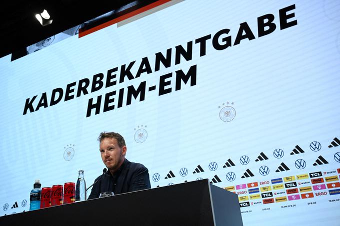 Nemški selektor Julian Nagelsmann je presenetil z izborom. | Foto: Reuters