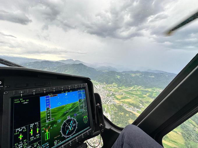 Sunki vetra so dosegali do 80 kilometrov na uro.  | Foto: PU Kranj