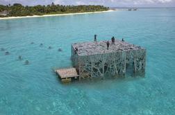 Podvodna galerija na Maldivih, ki jo obiščete s plavutkami in masko